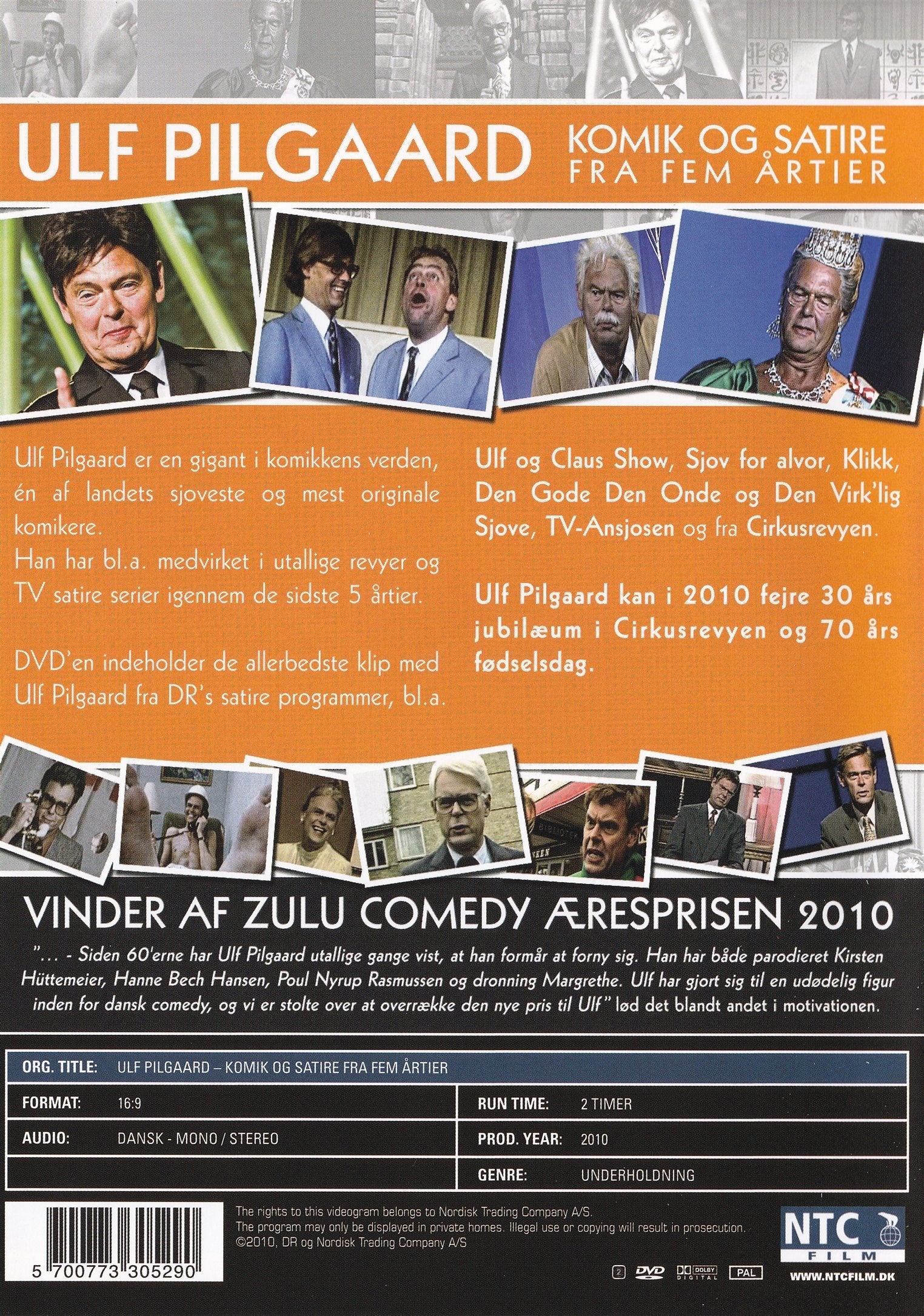 Ulf Pilgaard - Komik og satire fra fem årtier (DVD)