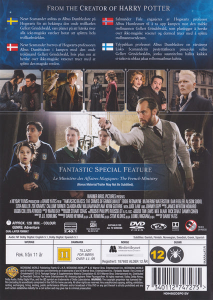 Fantastic Beasts: The Crimes of Grindelwald (DVD)