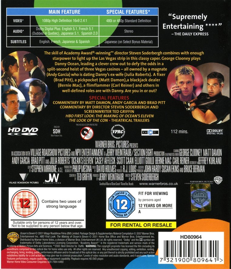 Ocean's Eleven (HD DVD)