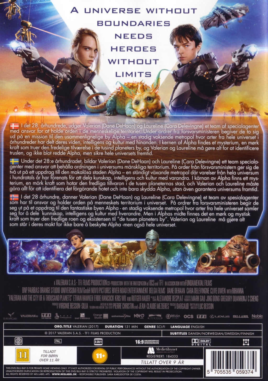 Valerian And The City Of A Thousand Planets (DVD)