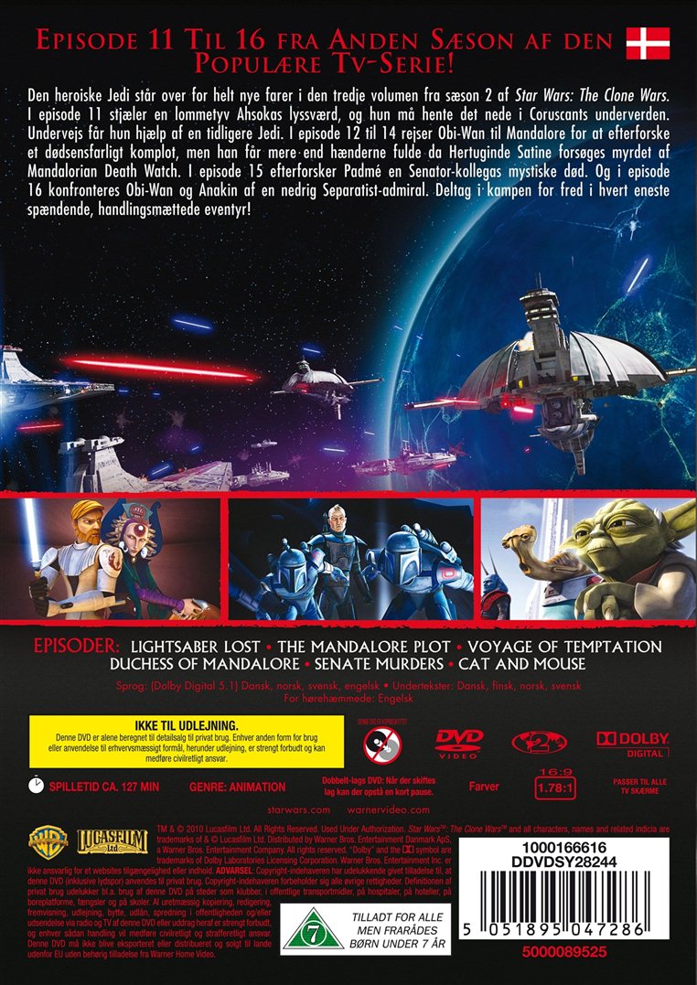 Star Wars: The Clone Wars (Sæson 2 - Del 3) (DVD)