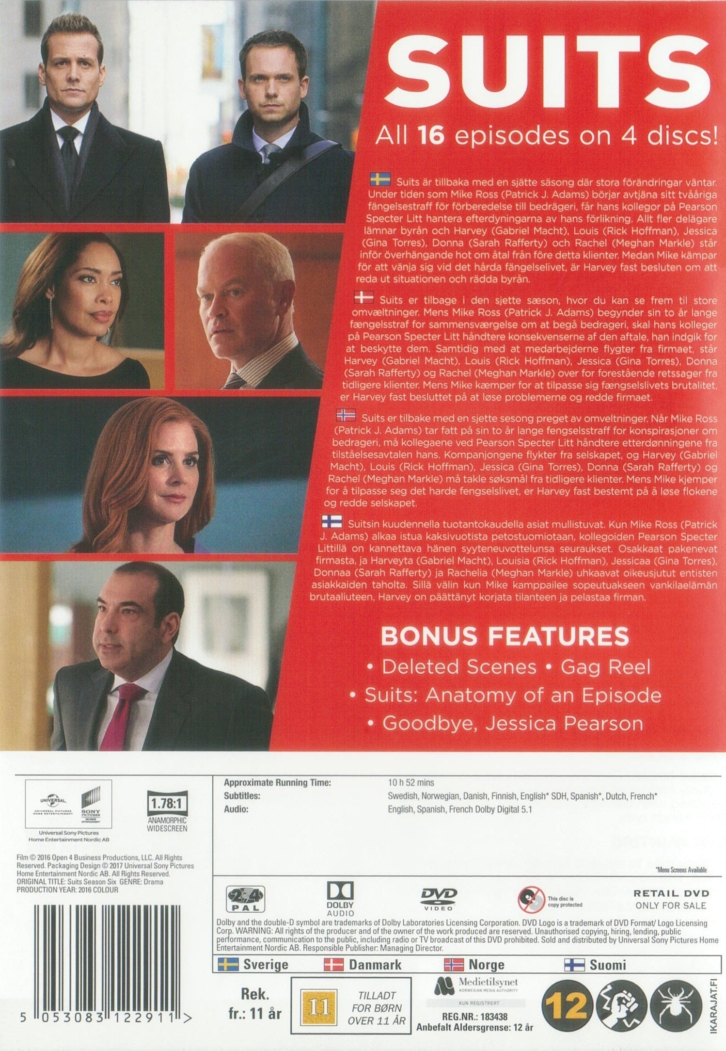 Suits: Sæson 6 (DVD)