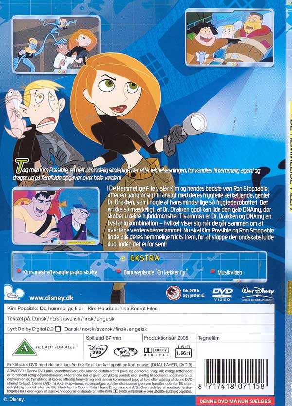Kim Possible - De hemmelige filer (DVD)
