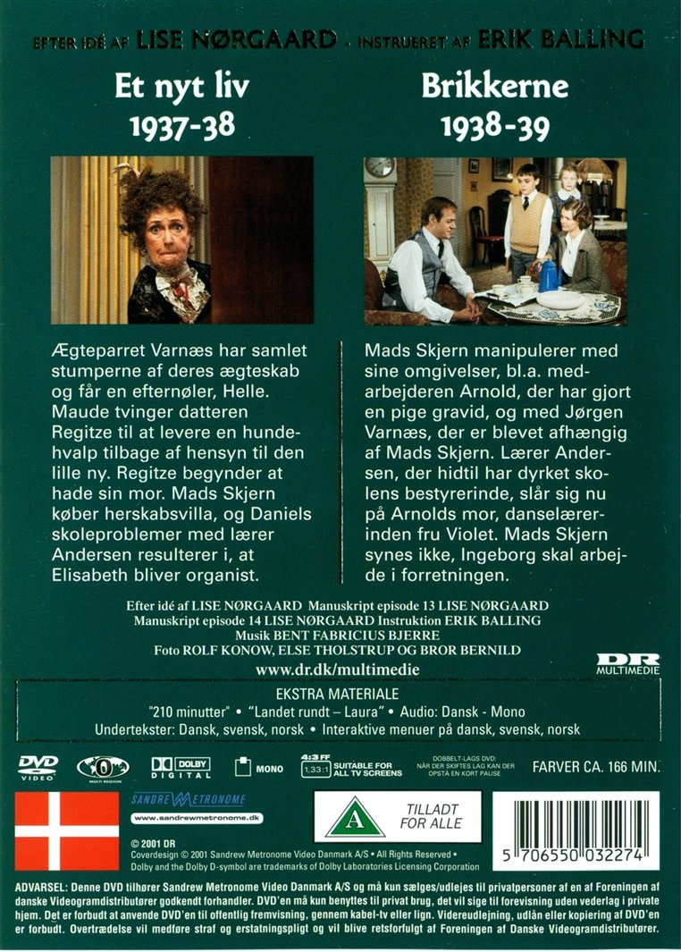 Matador: Et nyt liv & Brikkerne 1937-39 - Episode 13 & 14 (DVD)