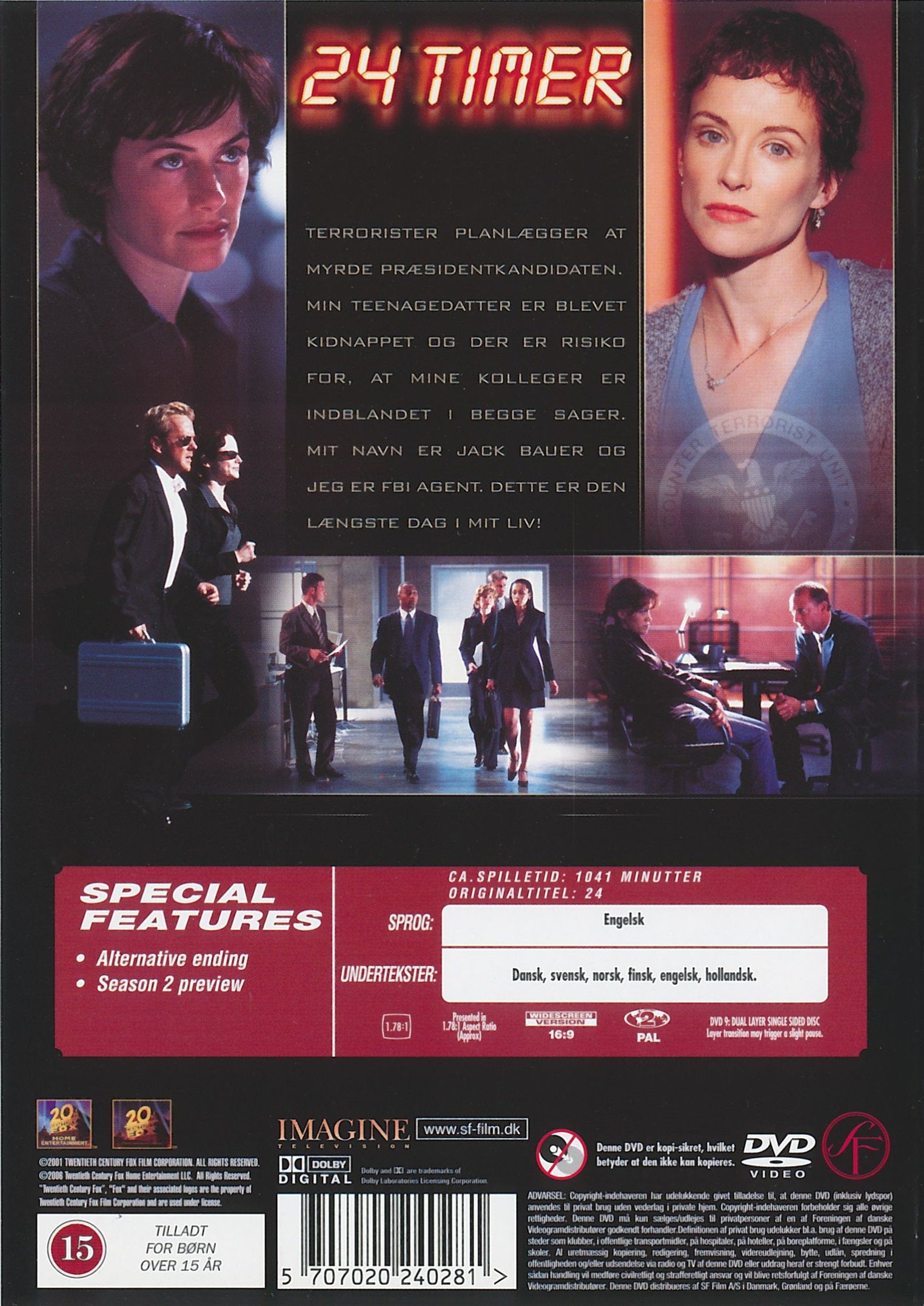 Timer Dvd 24 Timer: Season 1 (DVD) – RetroHygge.dk