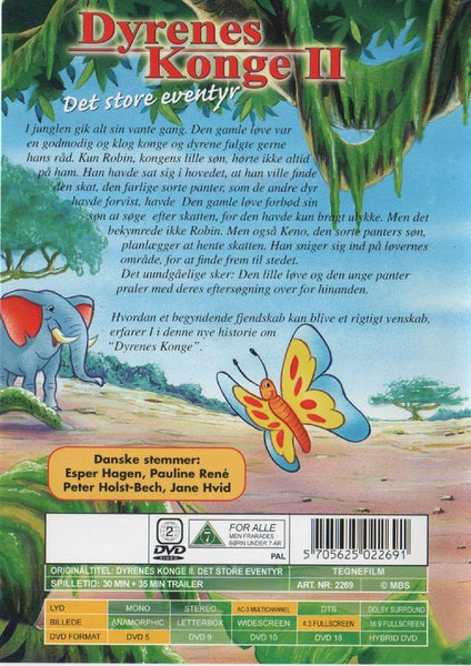 Dyrenes Konge II. Det Store Eventyr (DVD)