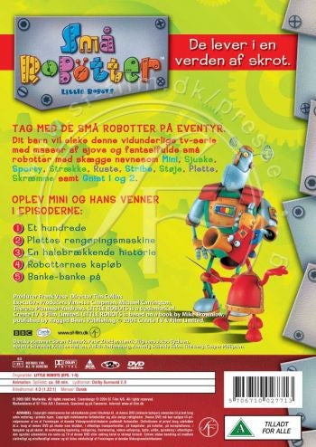 Små Robotter - Hurra lad os bygge og lege (DVD)