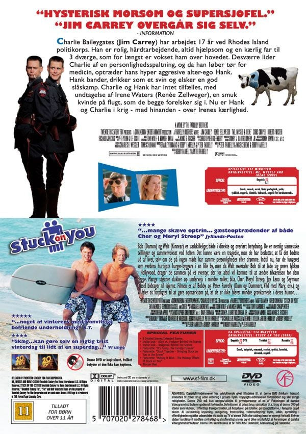 Jeg, Mig & Irene / Stuck on You (DVD)
