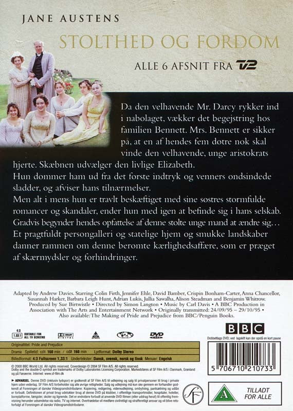 Stolthed og Fordom (DVD)