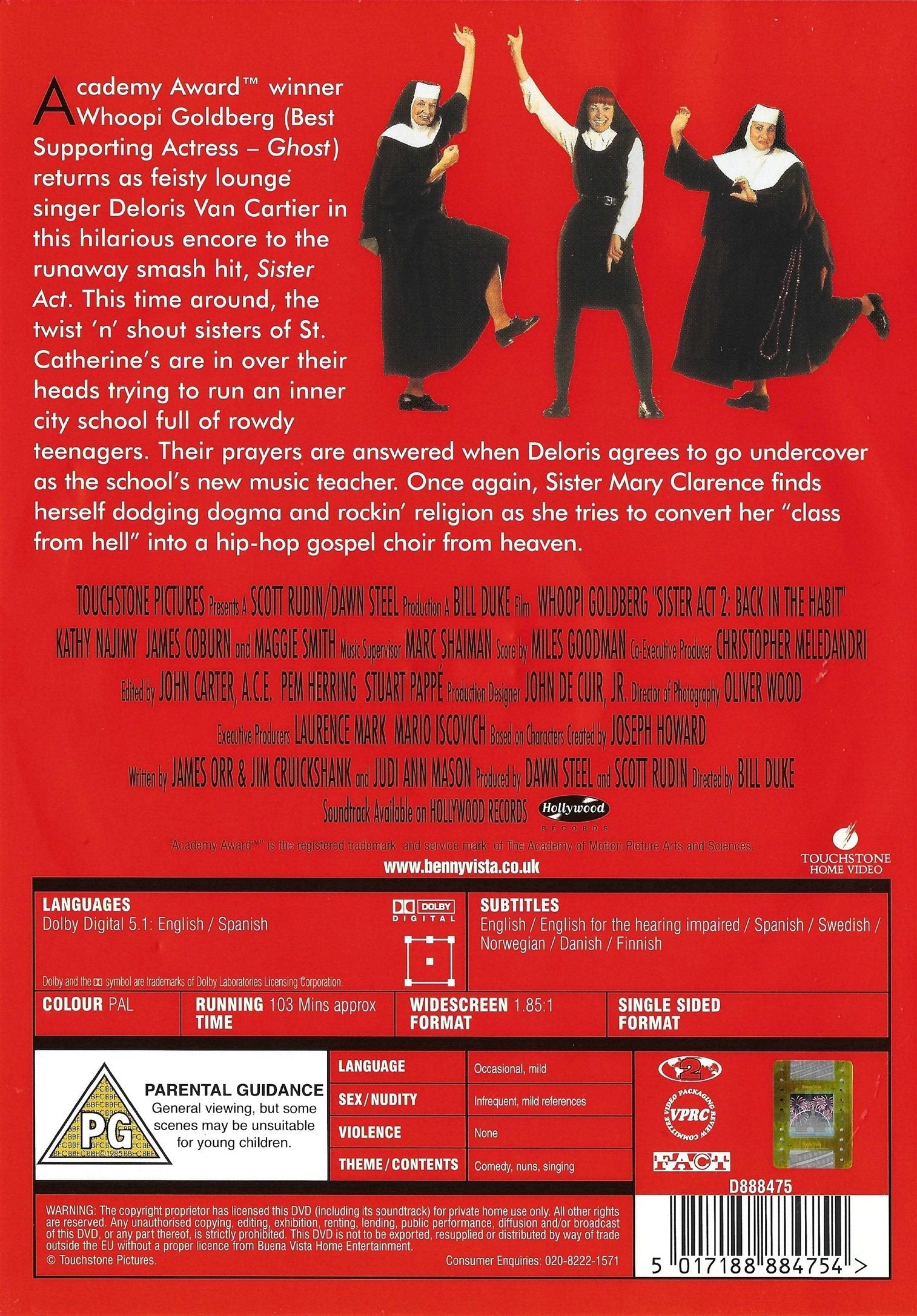 Sister Act 2: Back in the Habit (DVD)