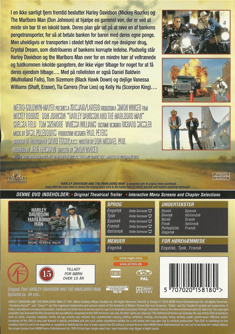 Harley Davidson and the Marlboro Man (DVD)