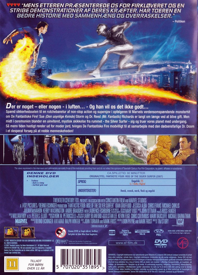 Fantastic 4: Rise of the Silver Surfer (DVD)