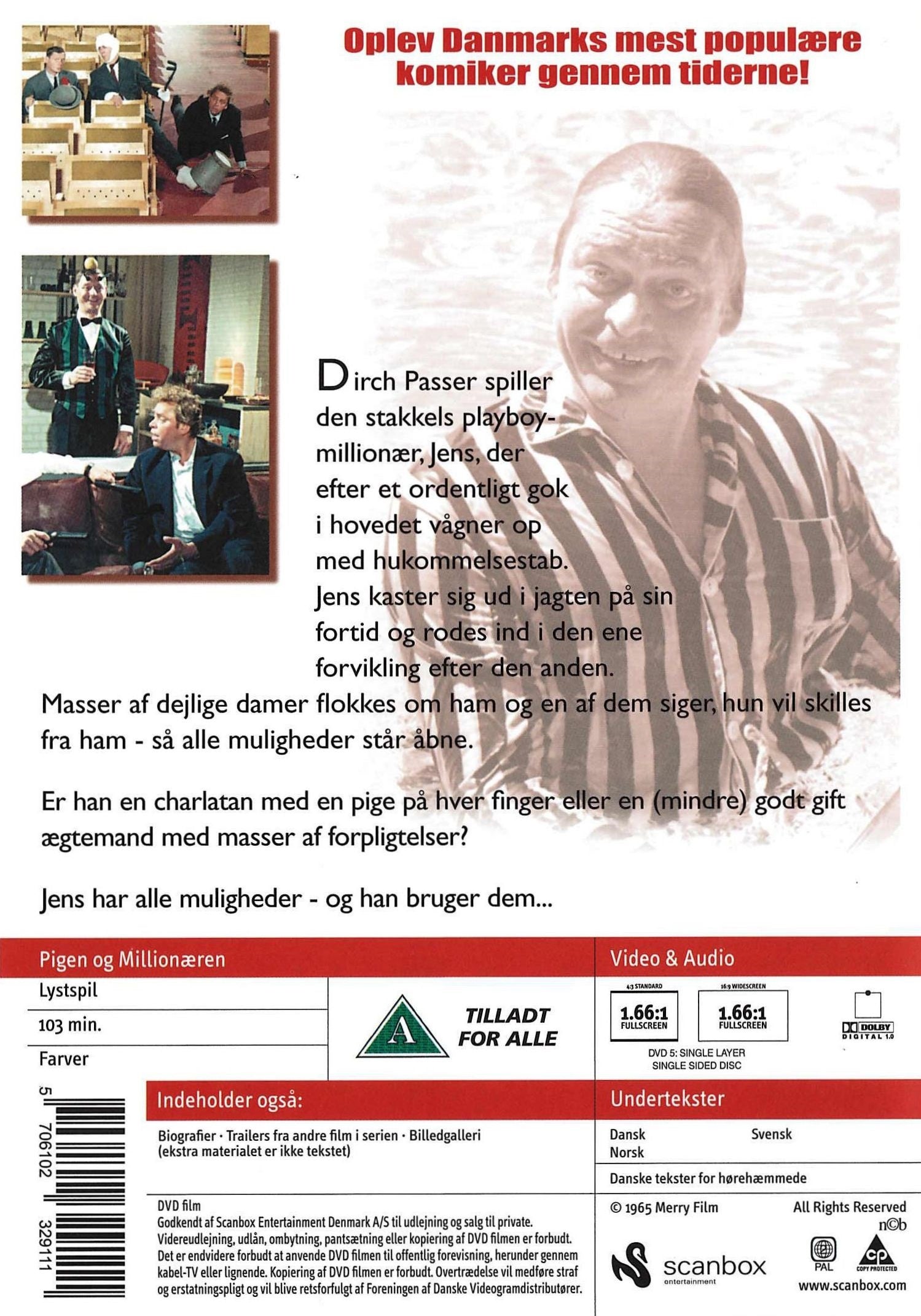 Pigen og millionæren (DVD)