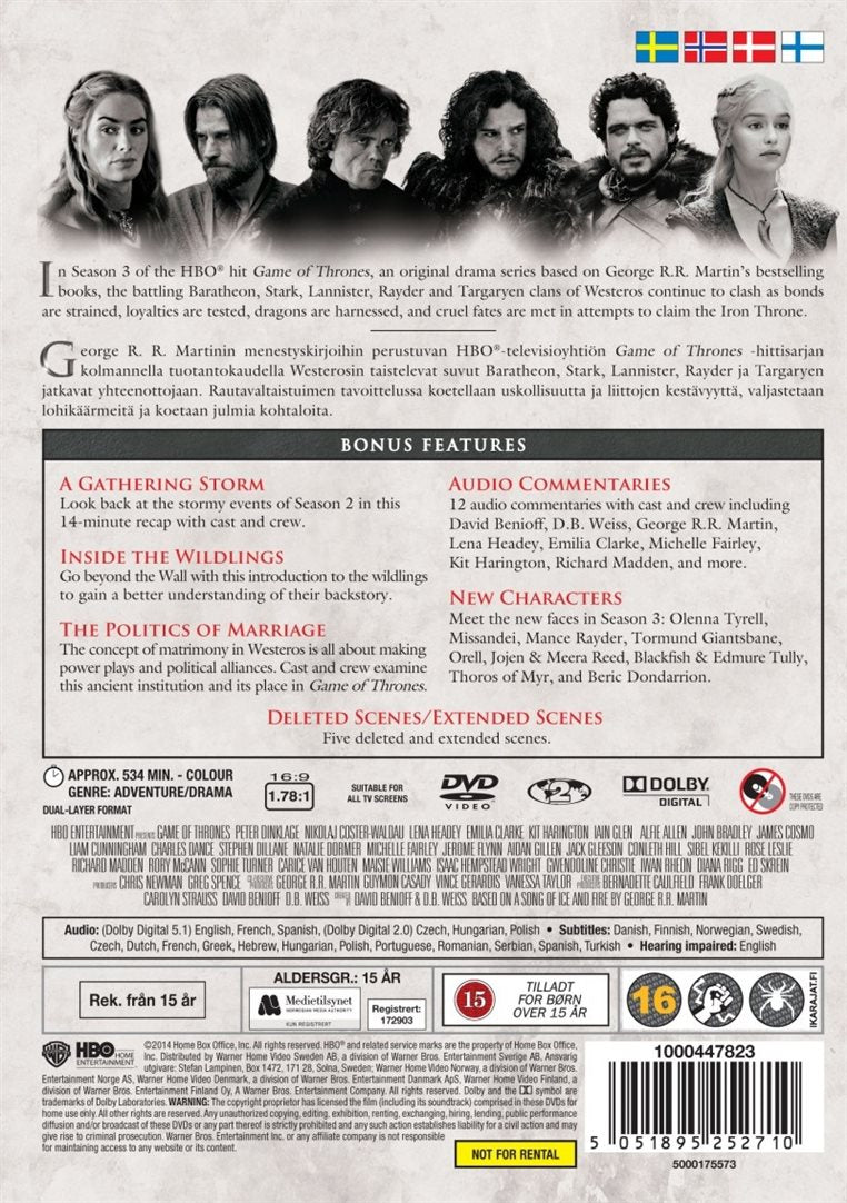 Game of Thrones: The Complete Third Season (DVD)
