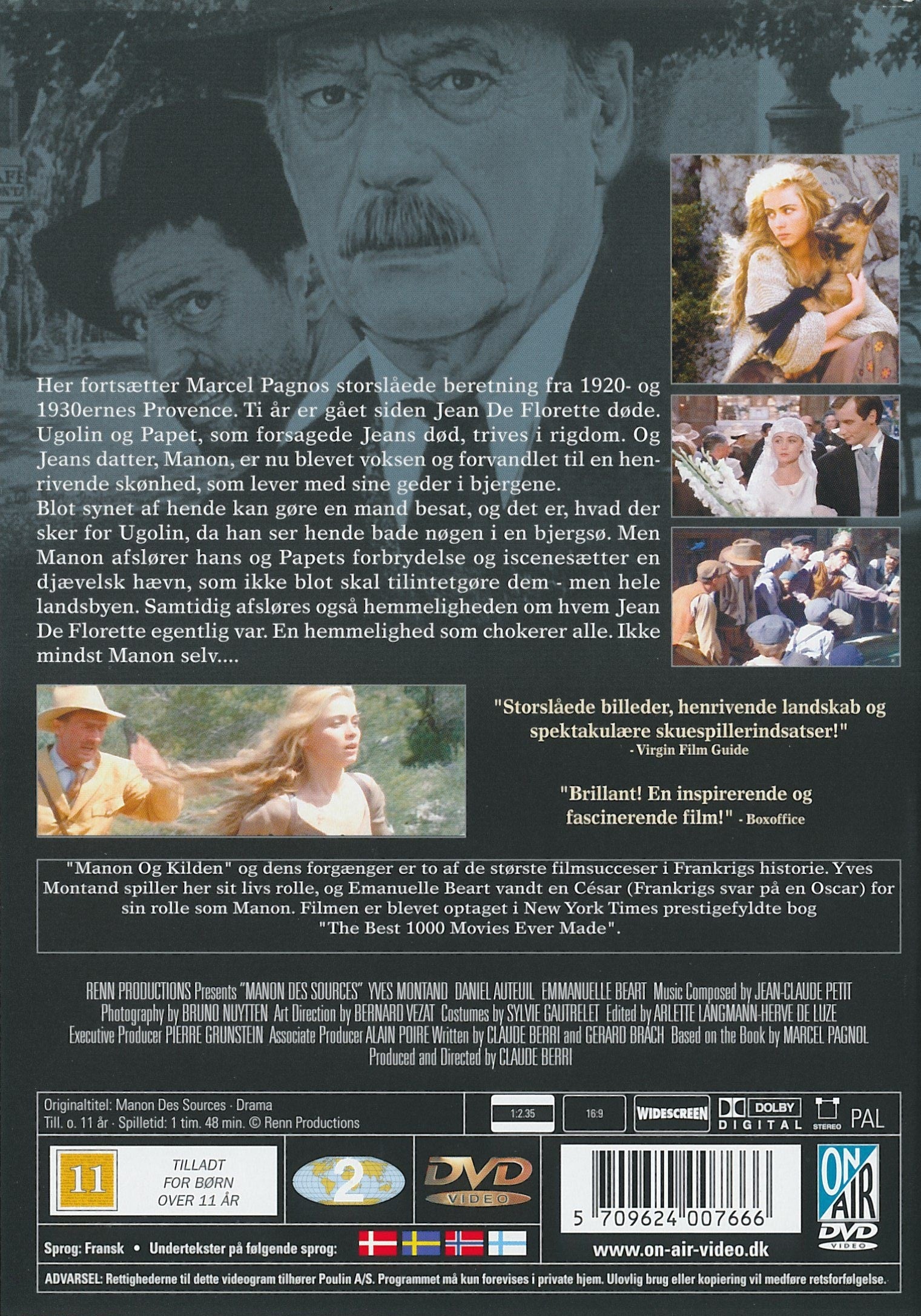 Manon og Kilden: Jean de Florette 2 (DVD)
