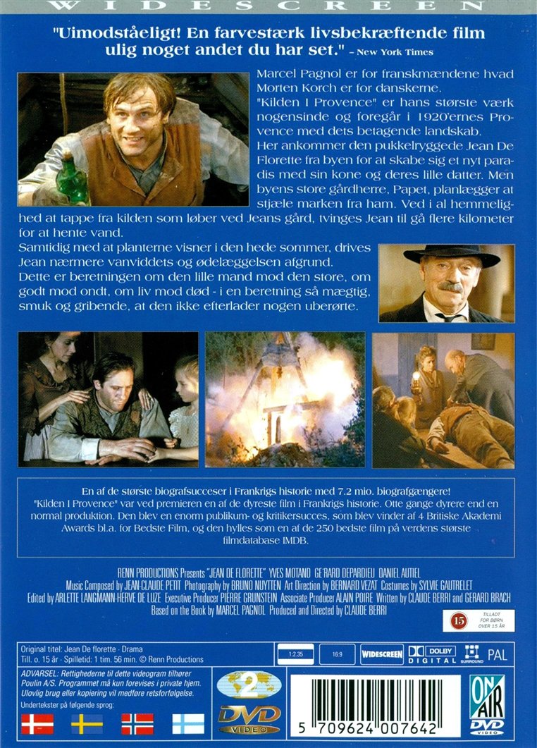Kilden i Provence: Jean de Florette (DVD)