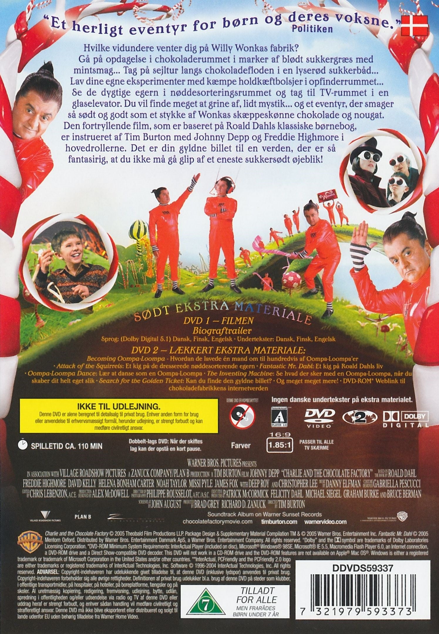 Charlie og chokoladefabrikken (DVD)