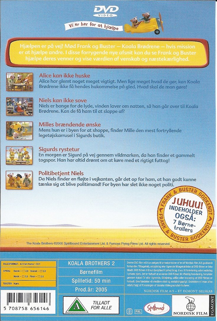 Koala Brødrene 2 - Milles brændende ønske (DVD)