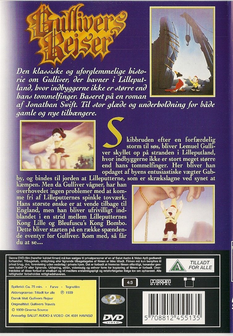 Gullivers rejser (DVD)