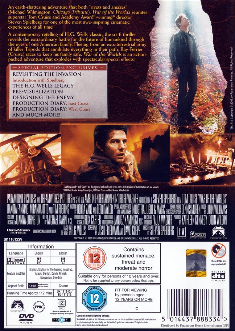 War of the Worlds (DVD)