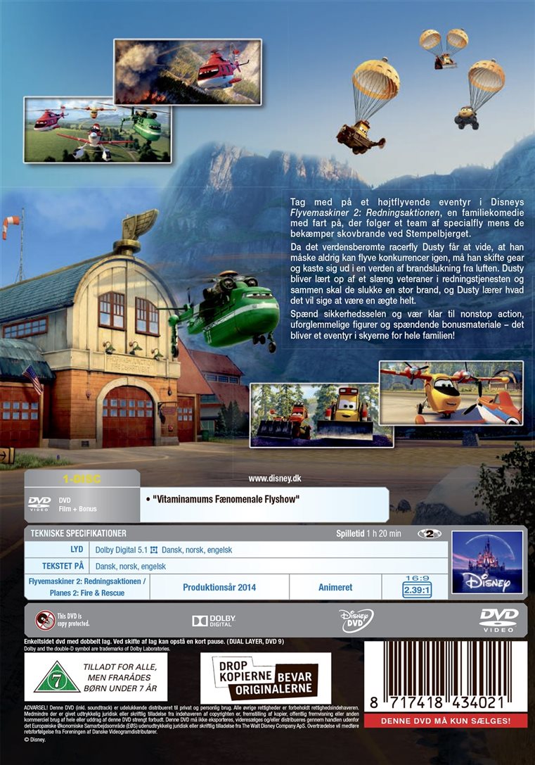 Flyvemaskiner 2 (DVD)