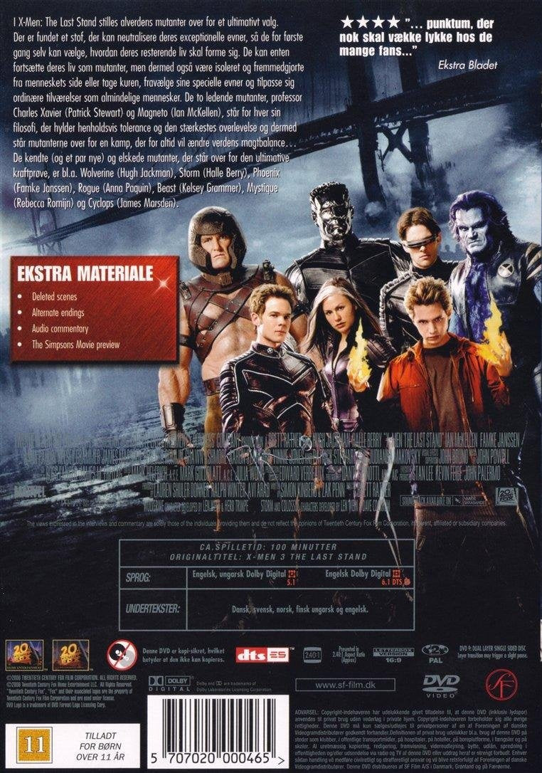 X-Men 3 - Det Sidste Opgør (DVD)