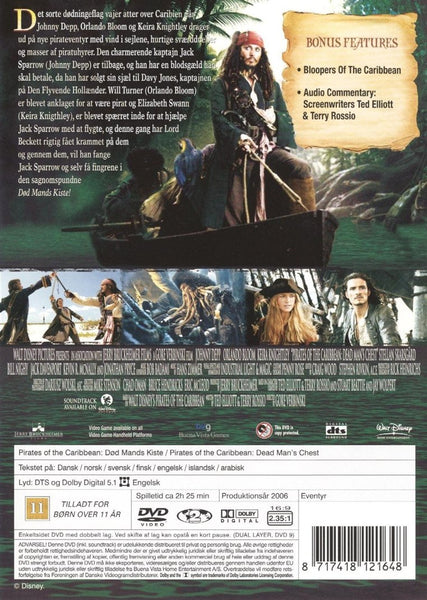 Pirates of the Caribbean: Død mands kiste (DVD)