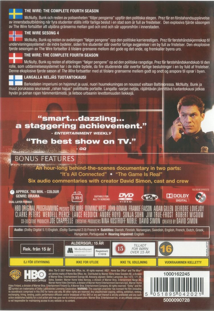 The Wire: The Complete Fourth Season (DVD)