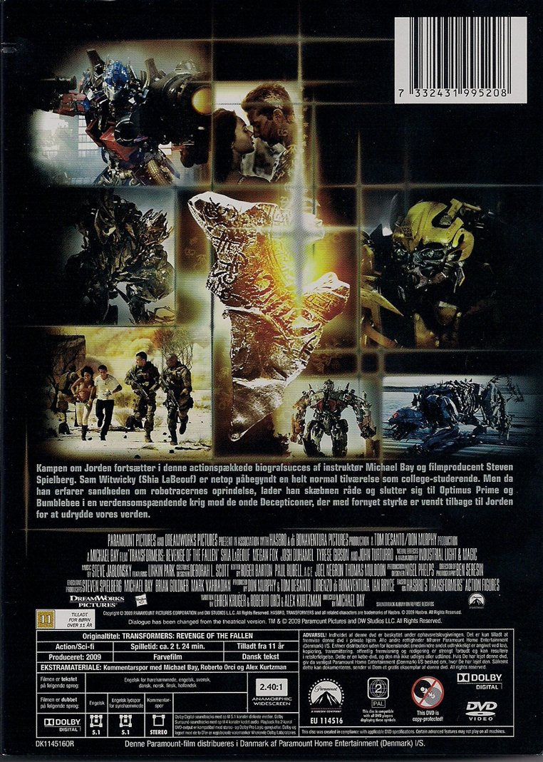 Transformers 2: De Faldnes Hævn (DVD)