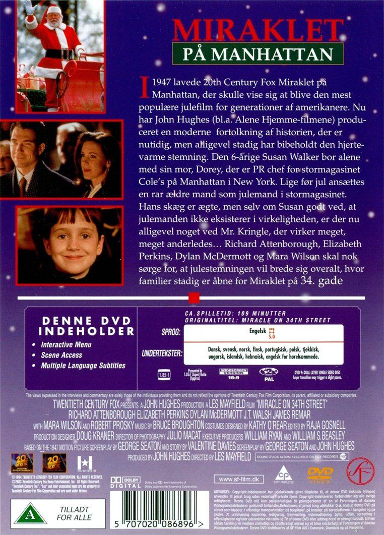 Miraklet På Manhattan (DVD)