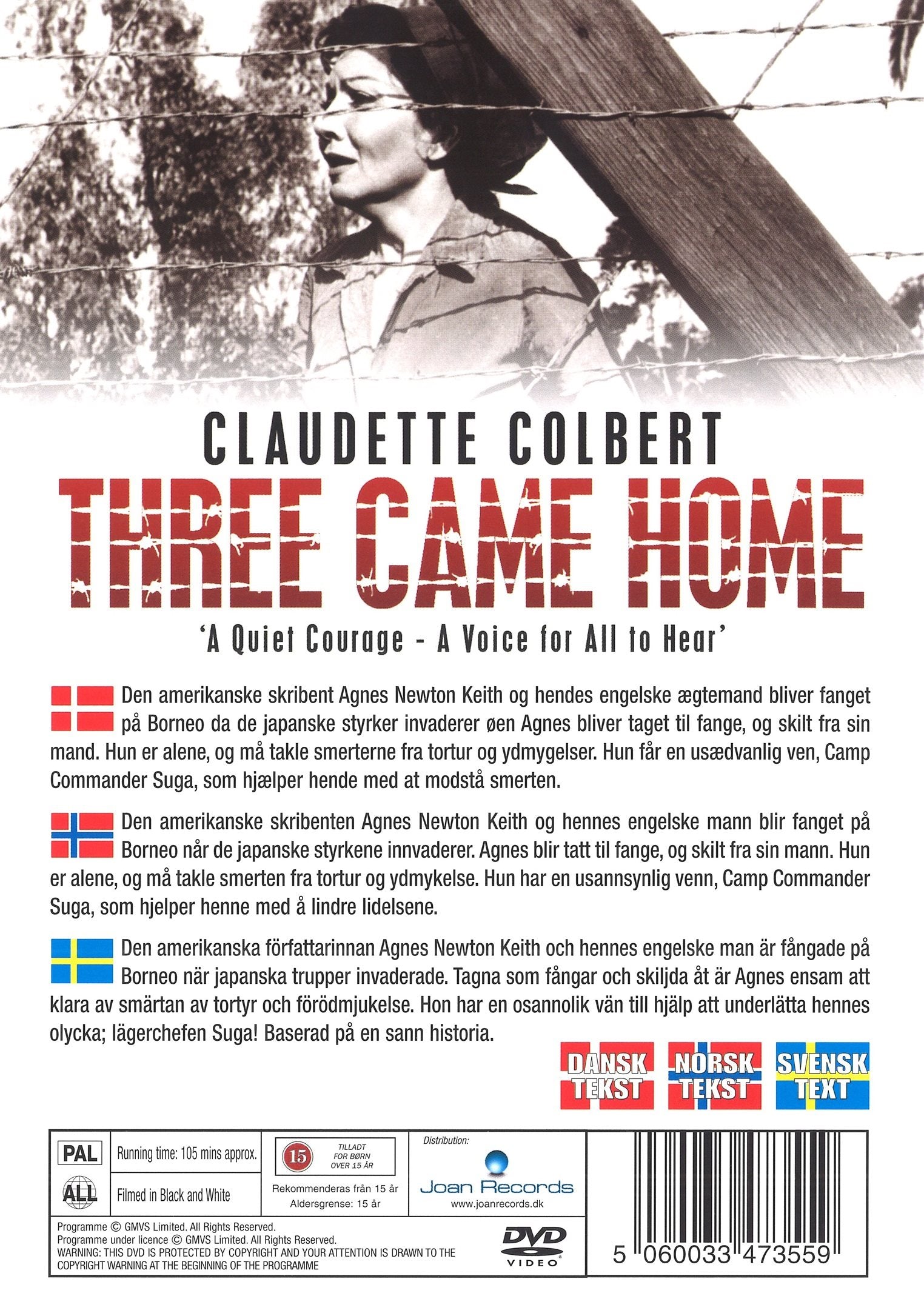 Three Came Home (DVD)