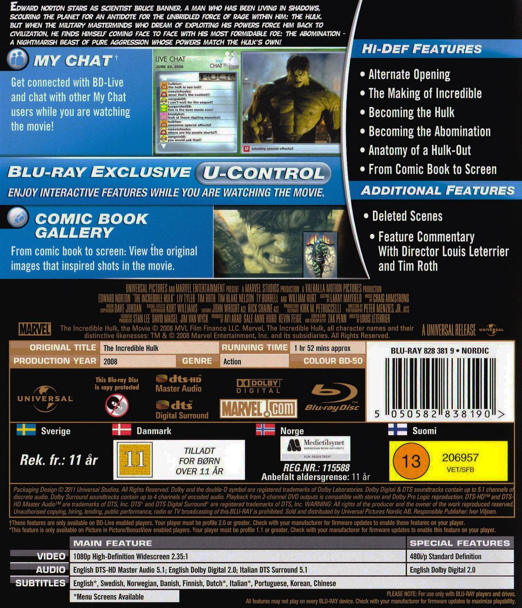 The Incredible Hulk (Blu-ray)
