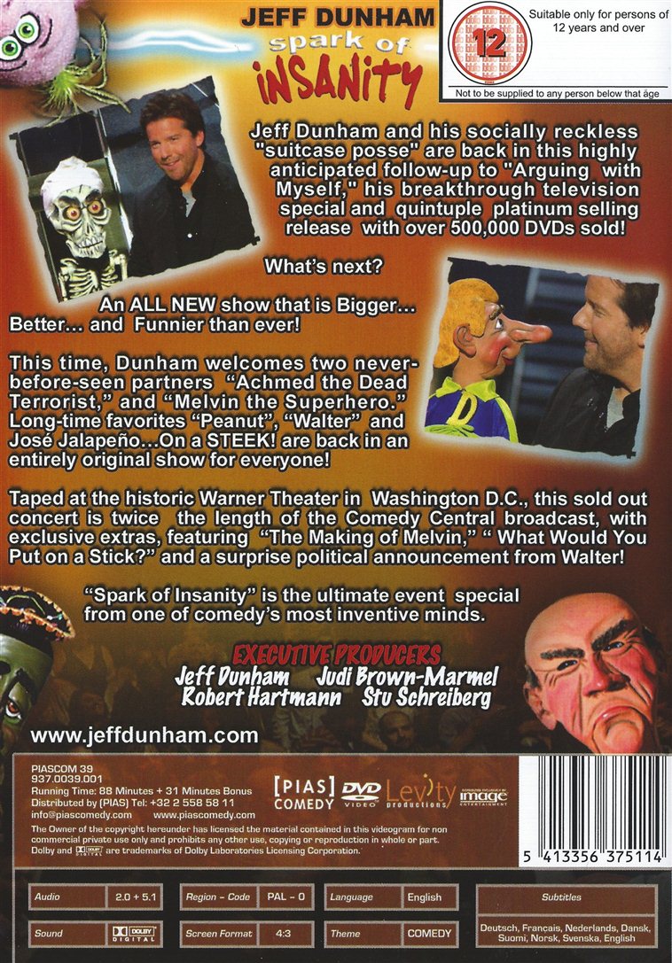 Jeff Dunham - Spark Of Insanity (DVD)