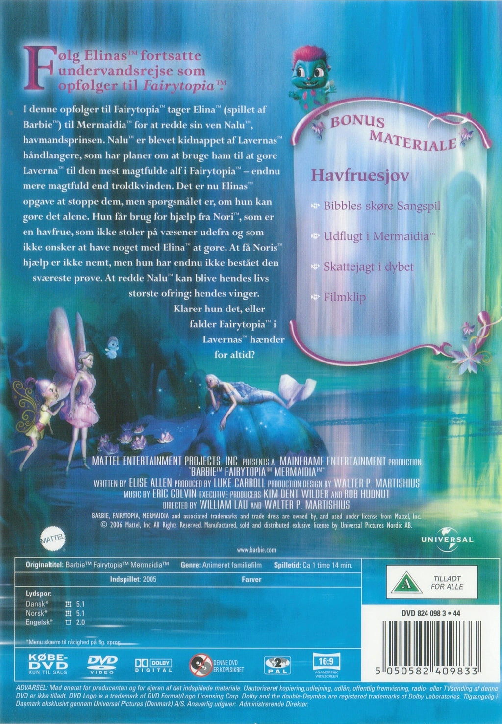 Barbie: Fairytopia Mermadia (DVD)