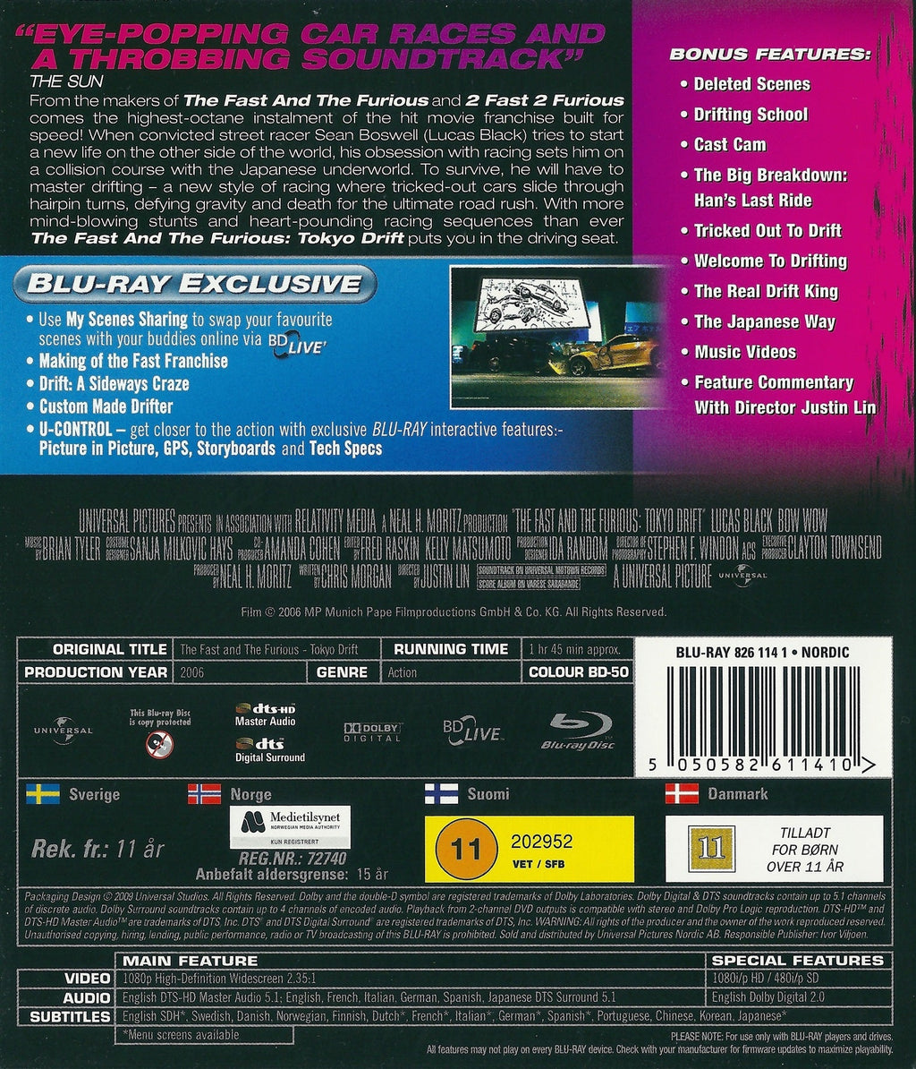 The Fast And The Furious: Tokyo Drift (Blu-ray)