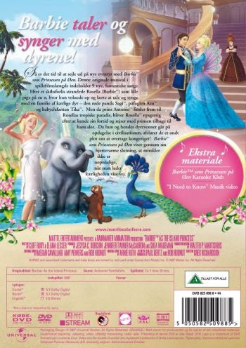 Barbie: Prinsessen på øen (DVD)