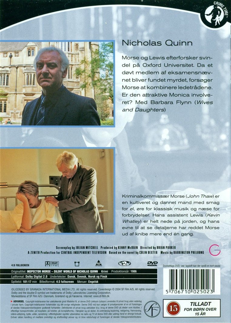 Inspector Morse - Nicolas Quinn (DVD)