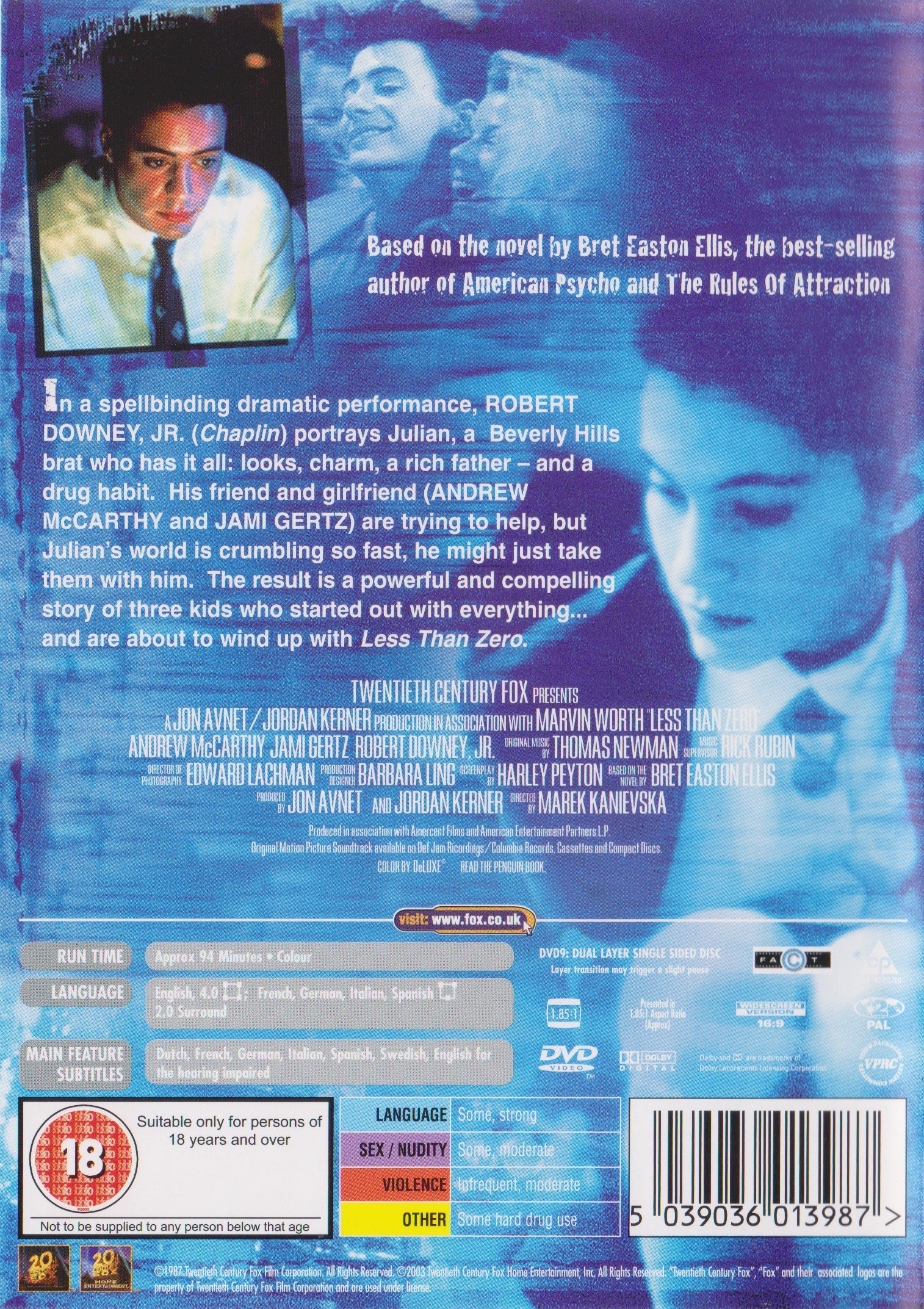 Less Than Zero (DVD)