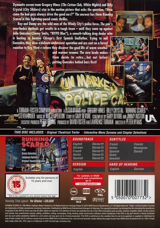 Running Scared - Byens Hurtigste Strømere (DVD)