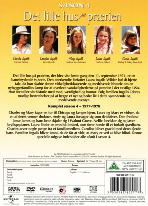 Det Lille Hus På Prærien: Sæson 4 (DVD)