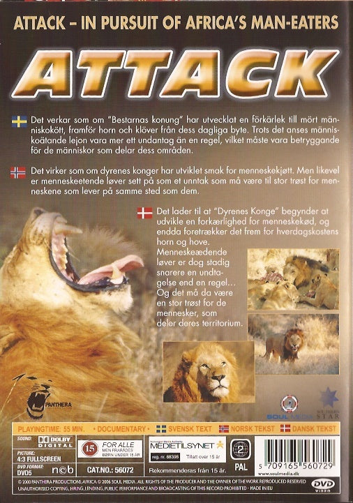Attack: In Pursuit of Africa's Man-Eaters: Lions (DVD)