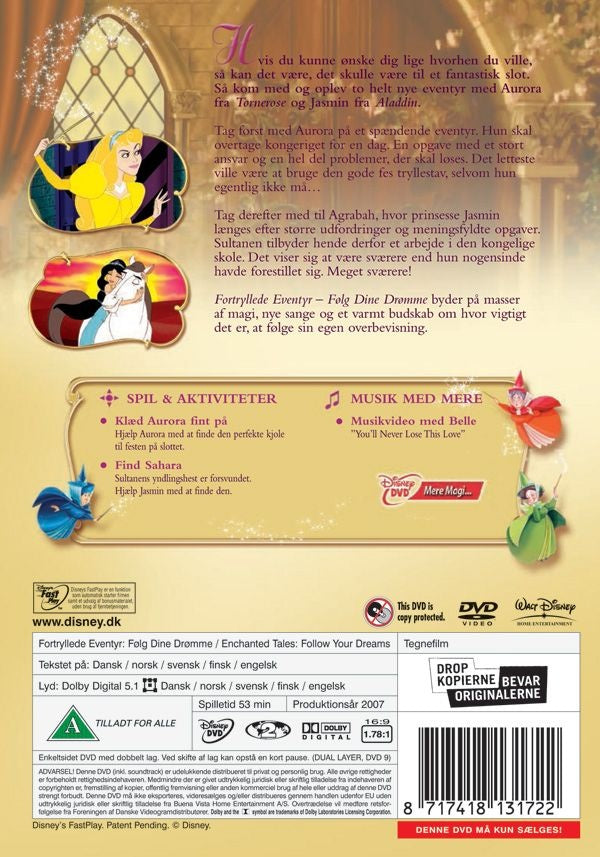 Disney Prinsesser: Fortryllede Eventyr - Følg Dine Drømme (DVD)