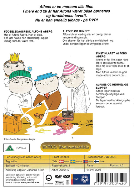 Fødselsdagsfest, Alfons Åberg (DVD)