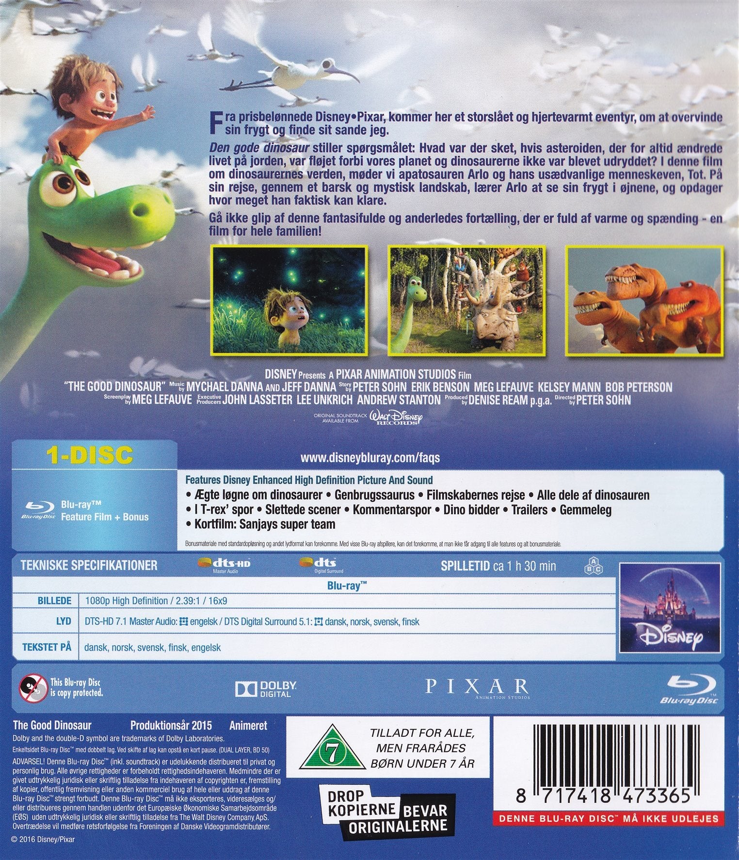 Den gode dinosaur (Blu-ray)