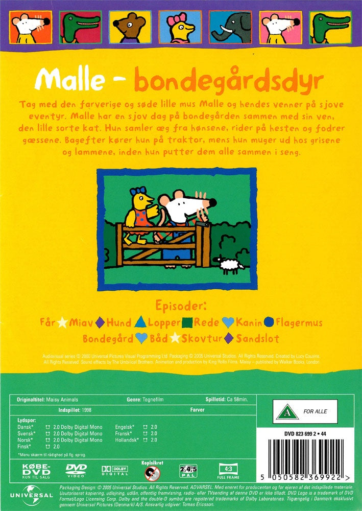 Malle - Bondegårdsdyr (DVD)