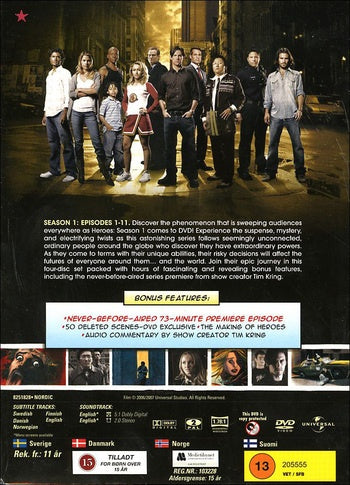 Heroes - Sæson 1 - Del 1 (DVD)