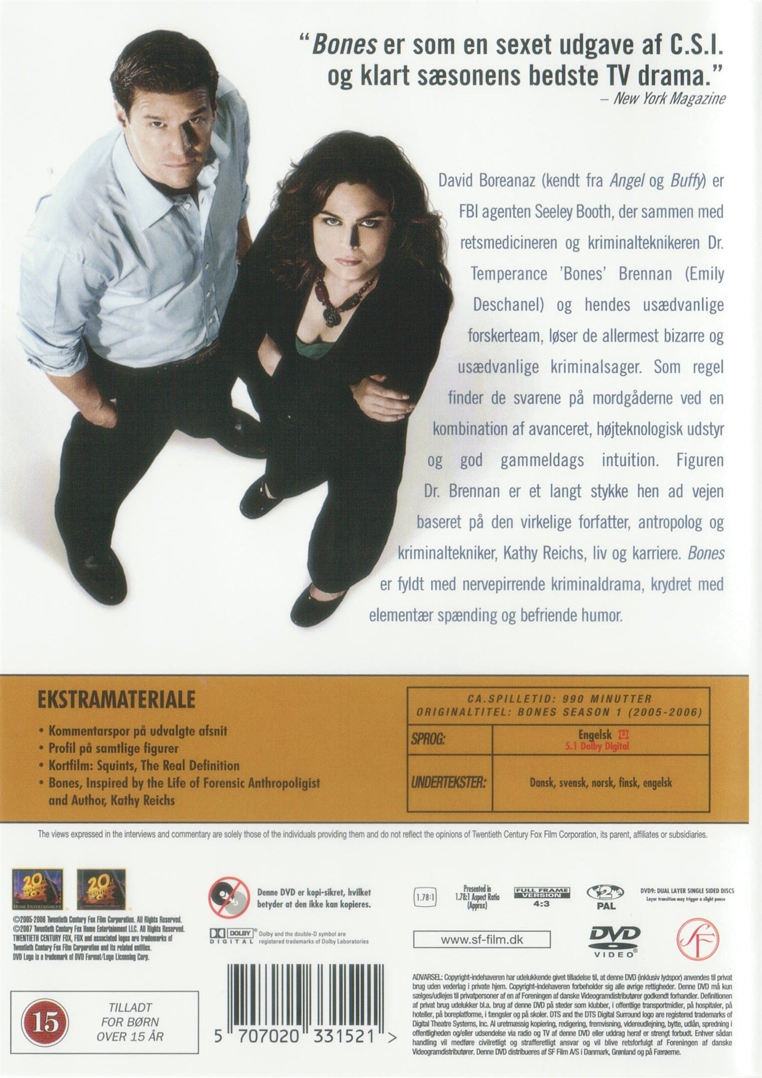 Bones - Sæson 1 (DVD)