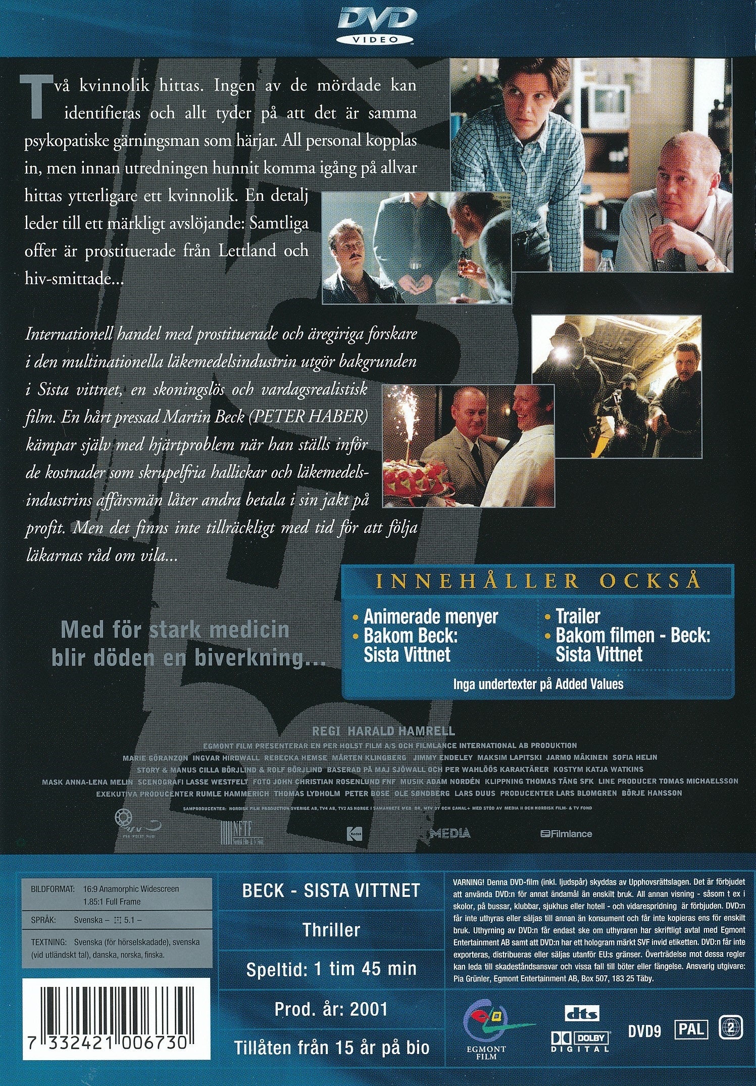 Beck - Sista Vittnet (DVD)