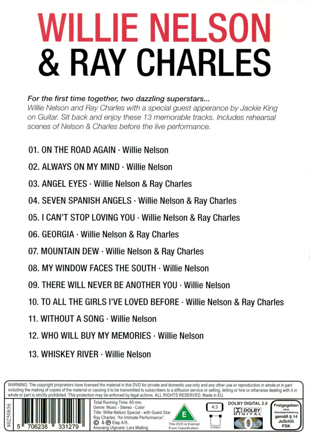 Willie Nelson & Ray Charles (DVD)