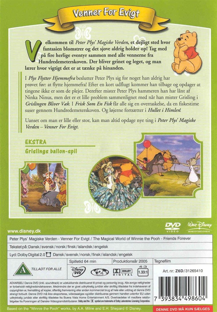 Peter Plys - Venner for evigt (DVD)